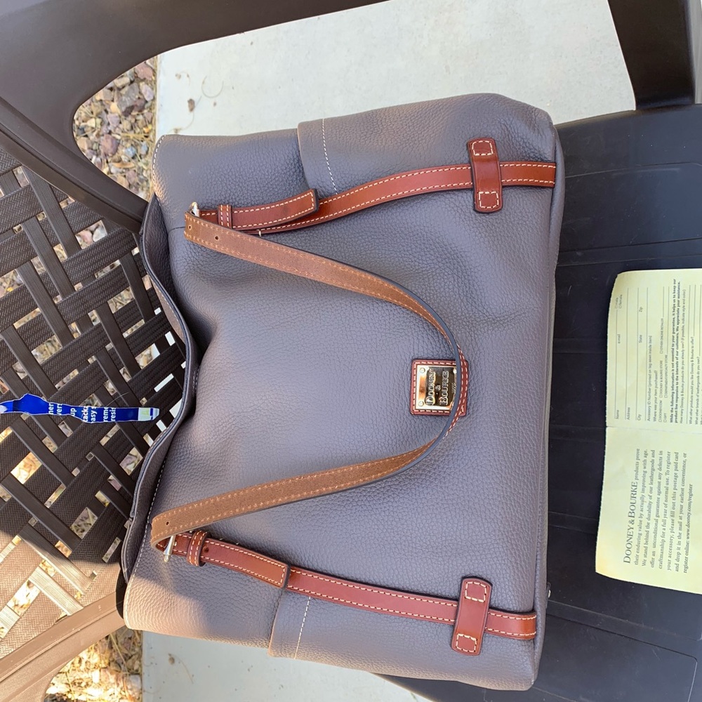 Dooney and Bourke double strap pebbled shopper